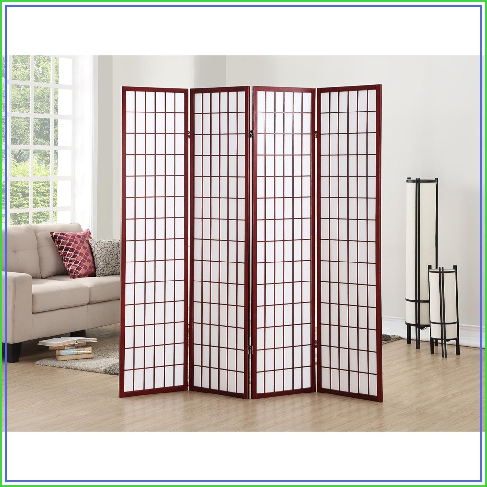 Shoji Screen Divider - Partisi Ruangan Oriental Shoji 4 Panel,