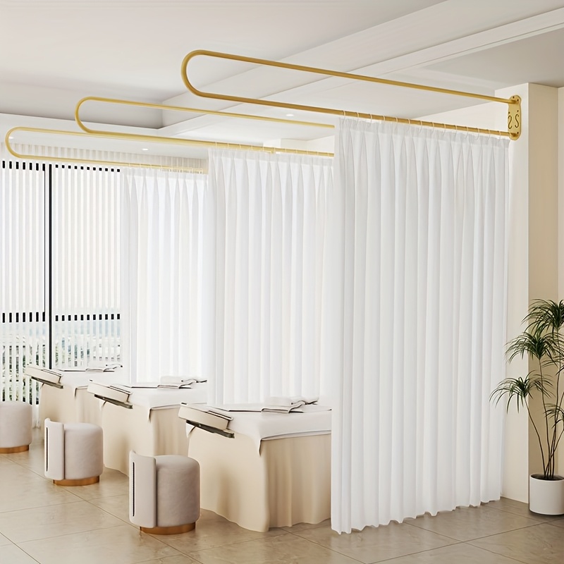 Shoji Screen Divider - Penyangga Tirai Salon Kecantikan Bentuk U