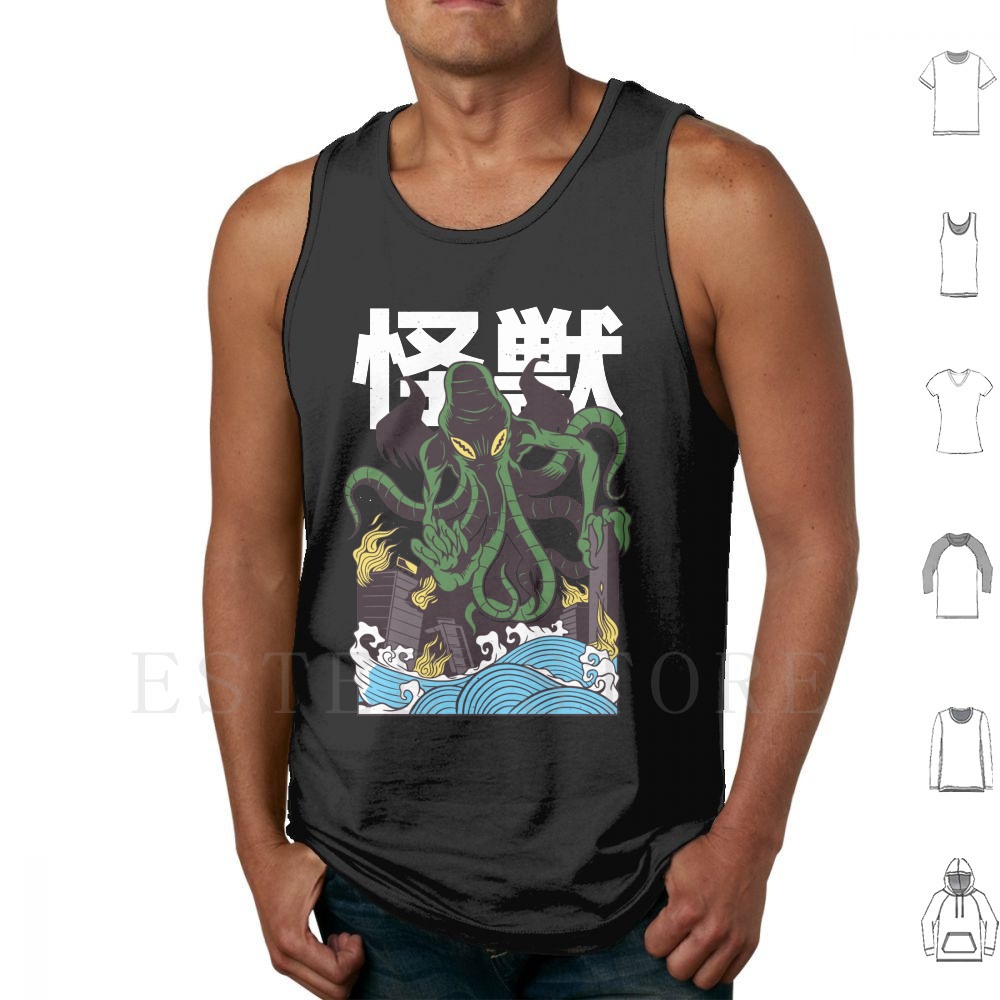 Japanese Daily Lifestyle - Rompi Tank Top Cthulhu Jepang Tanpa