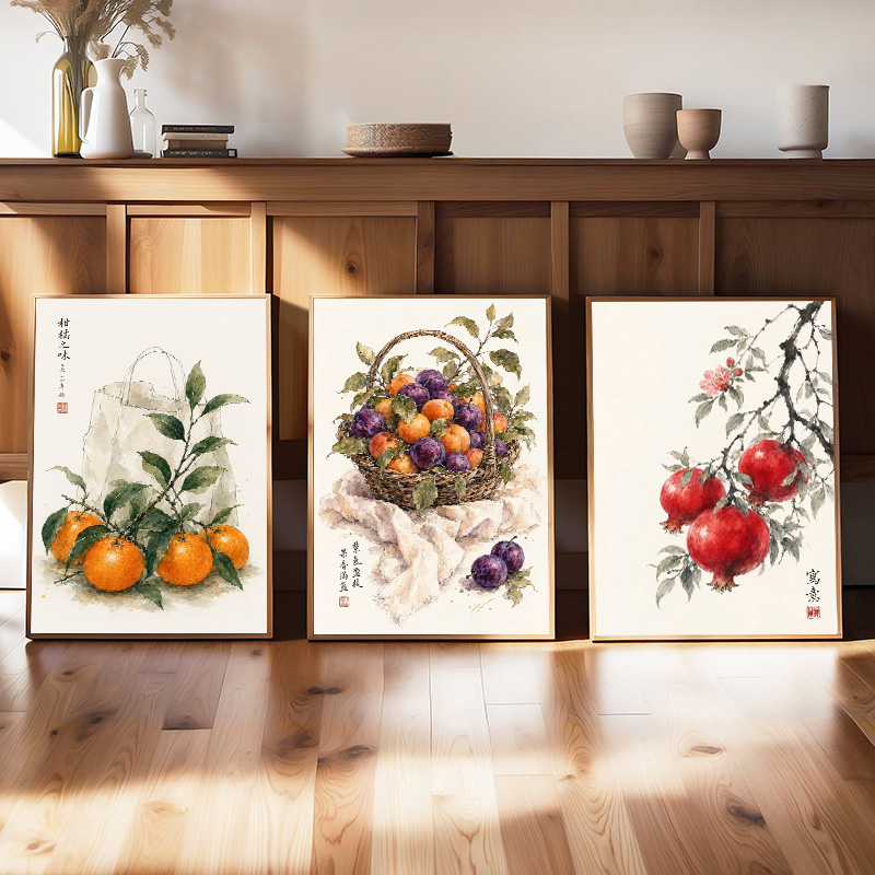 Poster Buah Jepang Cetakan Tin - Japanese Minimalist Lifestyle ulasan dan harga