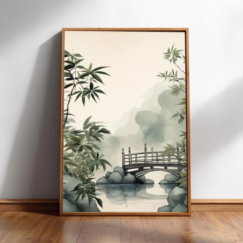 Seni Dinding Japandi Minimalis - Japanese Minimalist Lifestyle ulasan dan harga