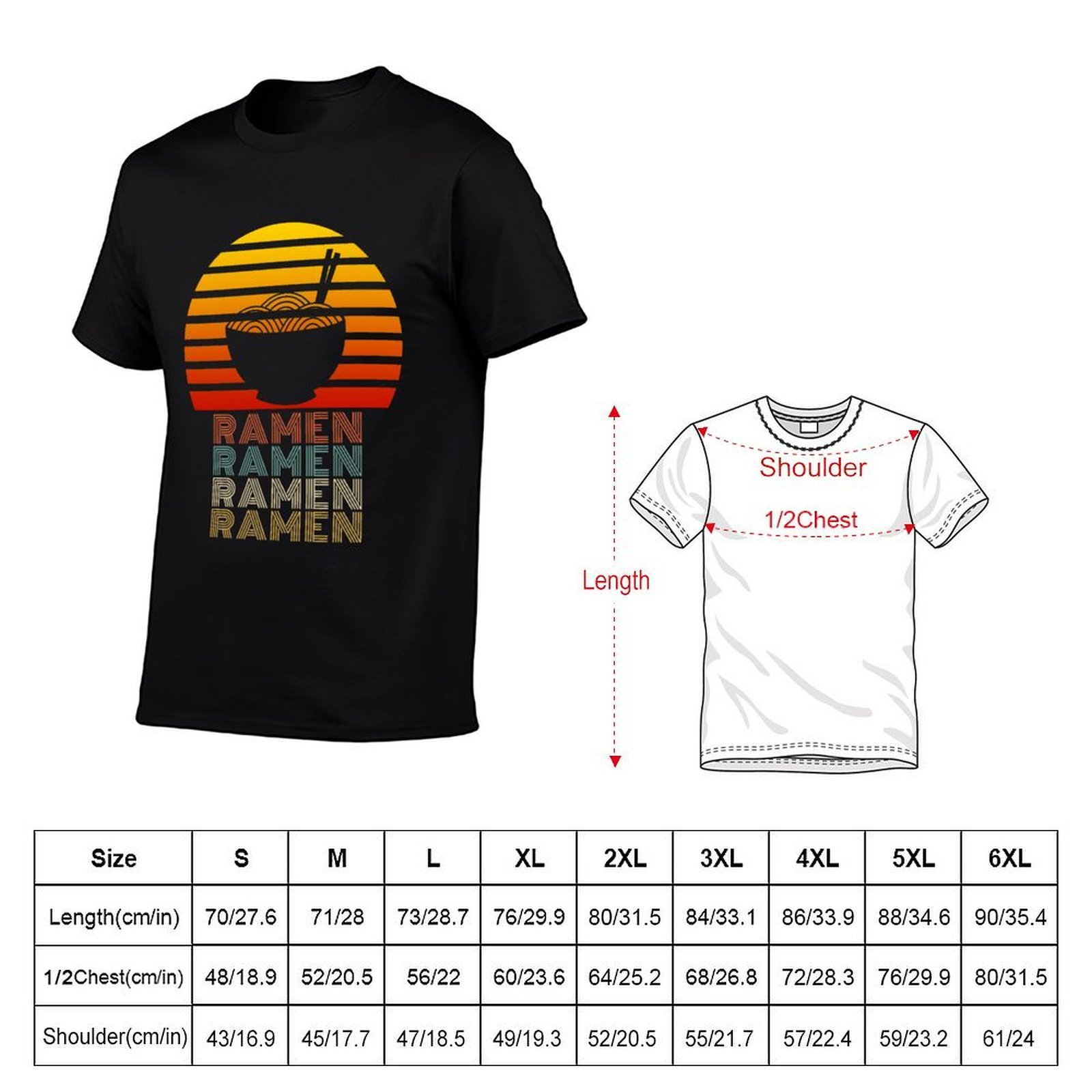 Ramen Life Kaos Gaya Retro Vin - Japanese Daily Lifestyle ulasan dan harga