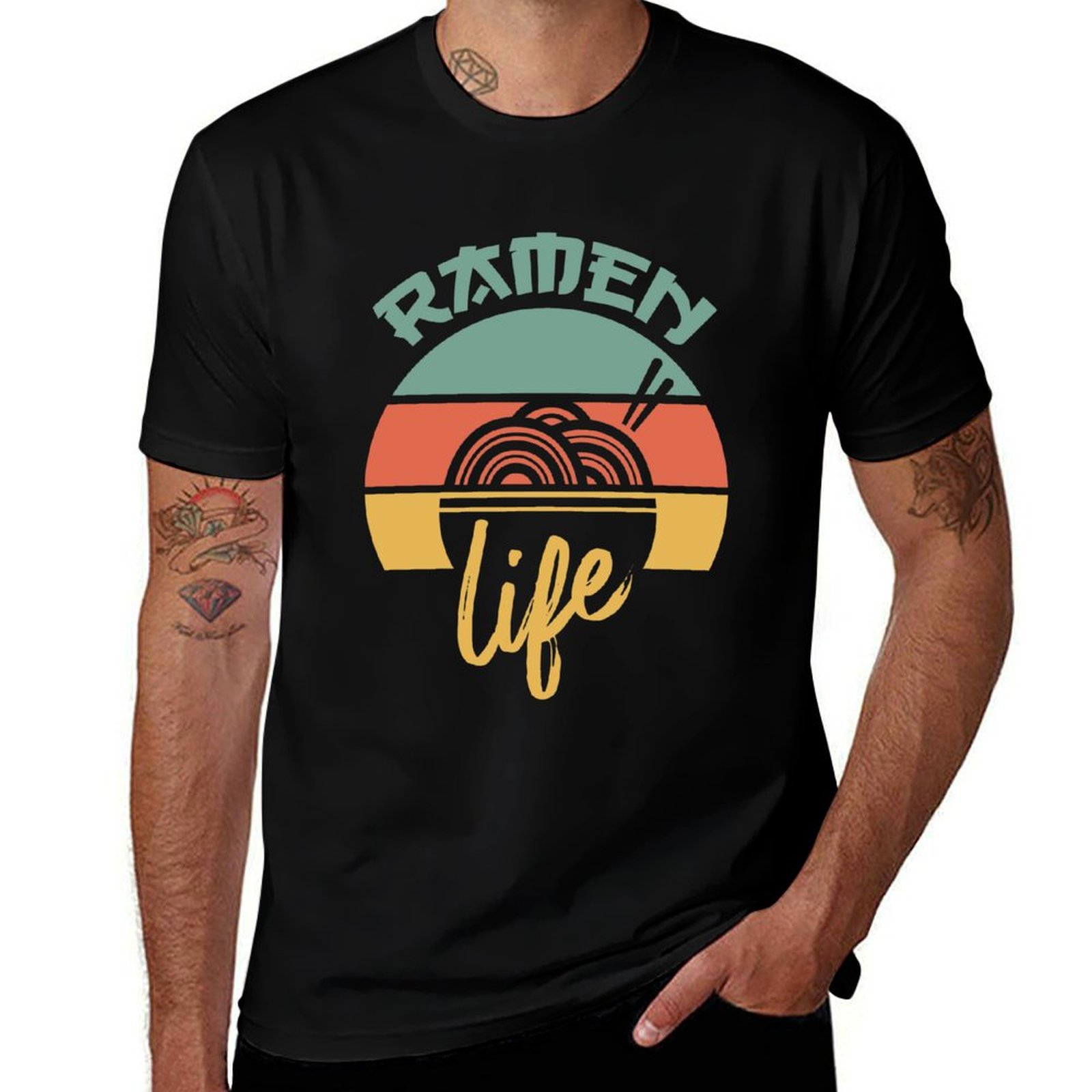 Ramen Life Kaos Retro Vintage  - Japanese Daily Lifestyle ulasan dan harga