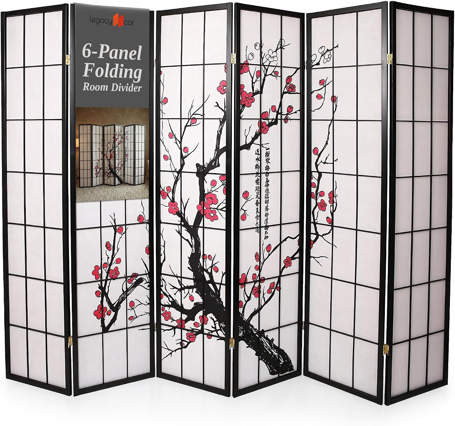 Pembatas Ruangan 6 Panel Gaya  - Shoji Screen Divider ulasan dan harga
