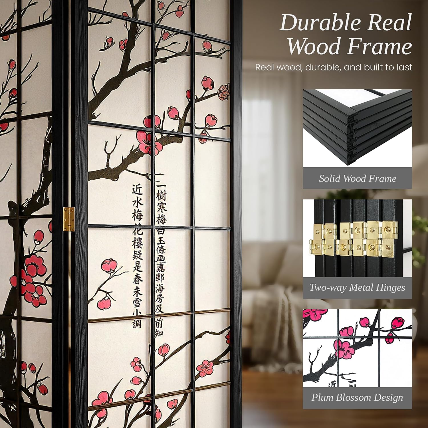 Pembatas Ruangan 6 Panel Gaya  - Shoji Screen Divider ulasan dan harga