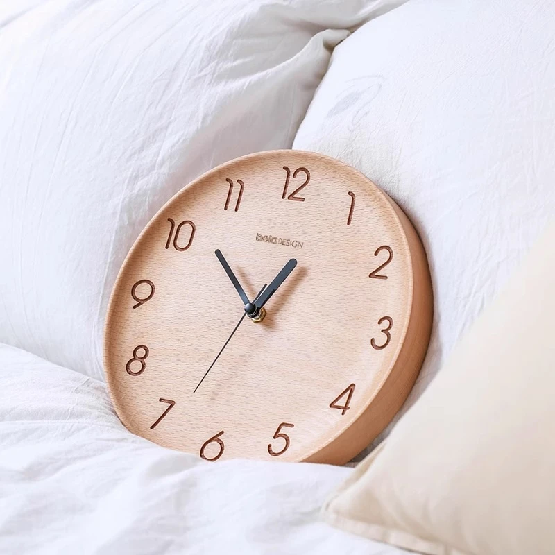 Jam Dinding Warna Kayu Gaya Je - Japanese Minimalist Lifestyle ulasan dan harga
