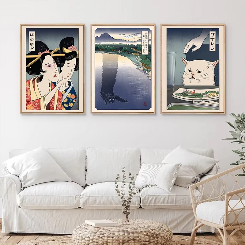 Cetak Poster Gaya Ukiyoe Jepan - Japanese Lifestyle At Home ulasan dan harga