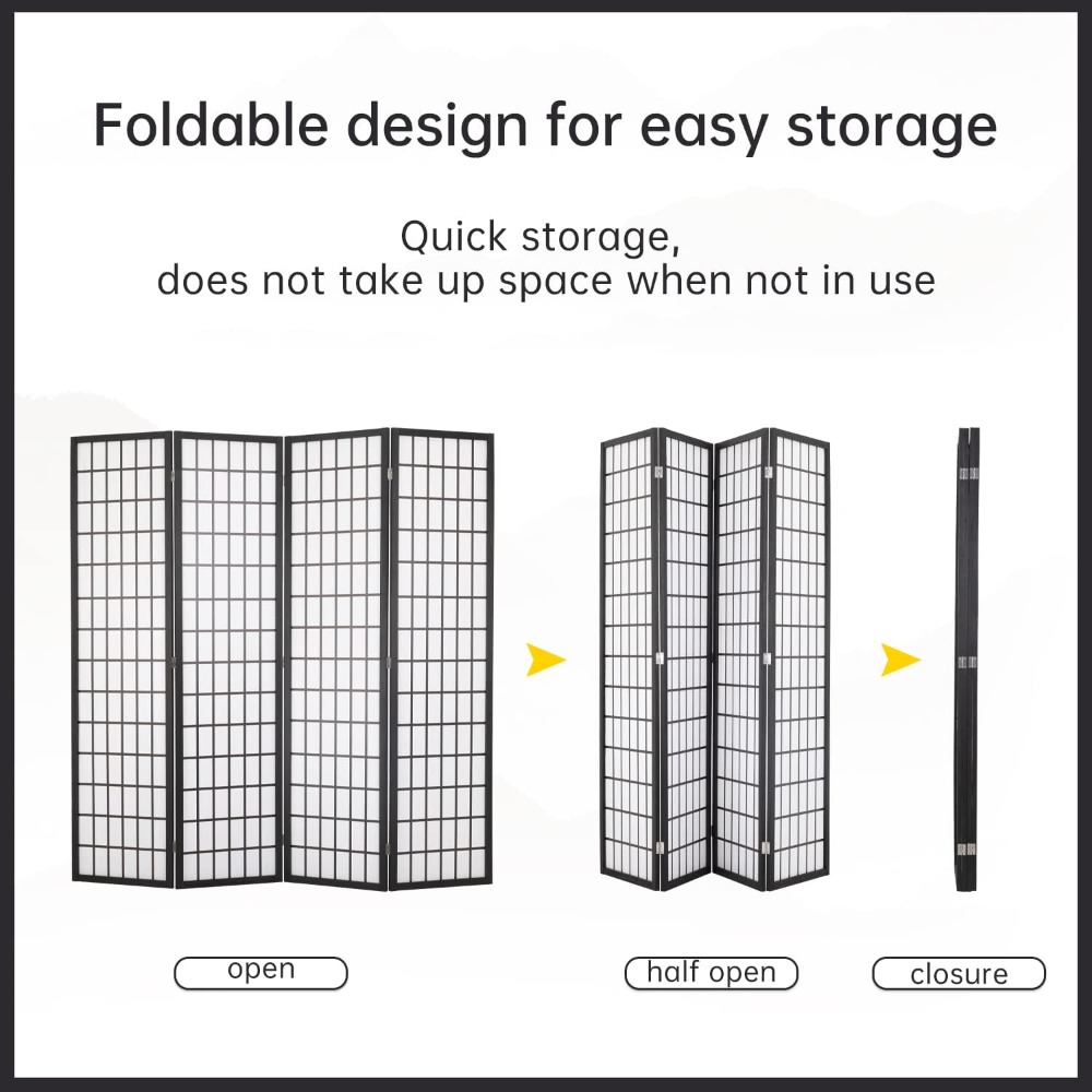 Pembatas Ruangan Shoji 4 Panel - Shoji Screen Divider ulasan dan harga