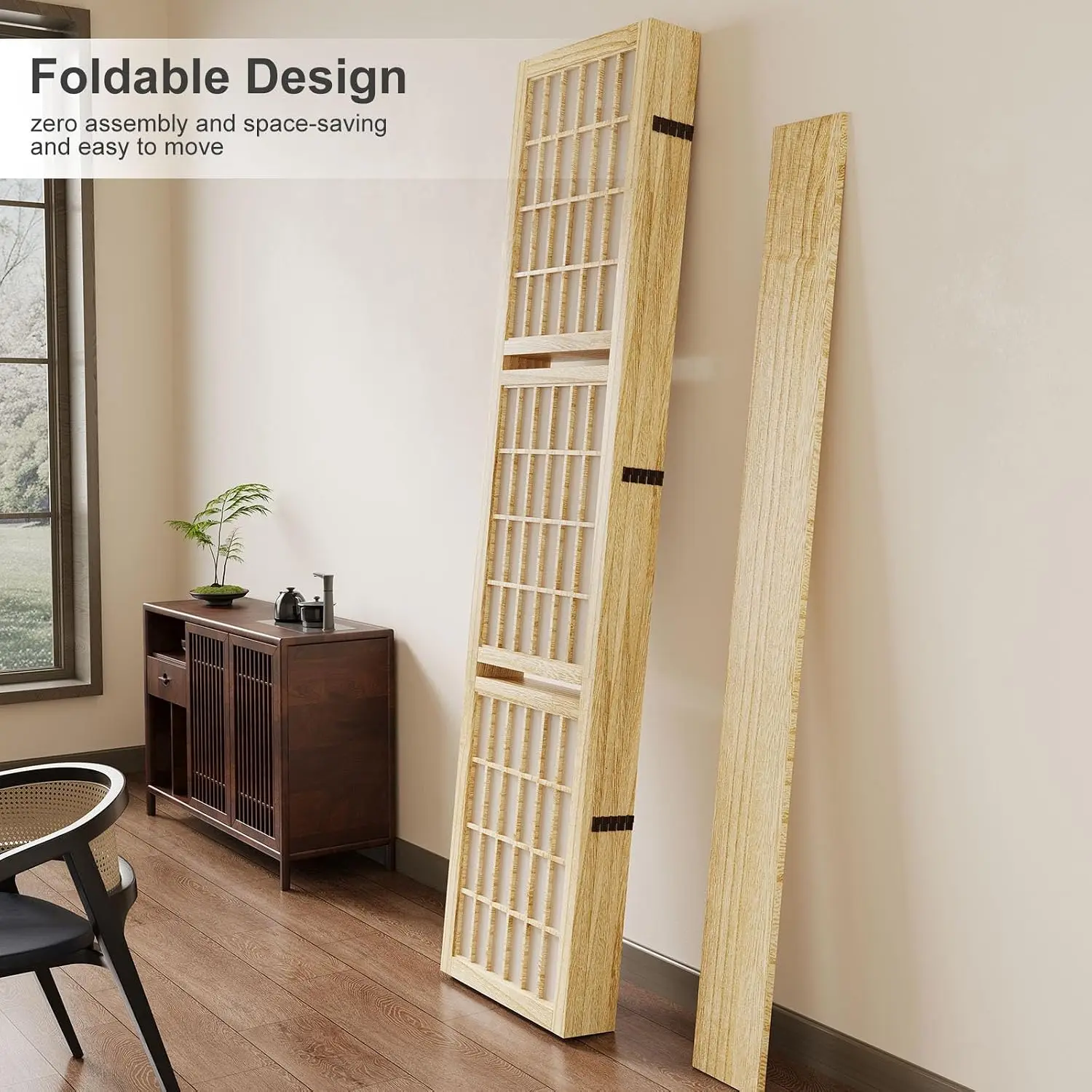 Pembatas Ruangan dengan Rak, L - Shoji Screen Divider ulasan dan harga